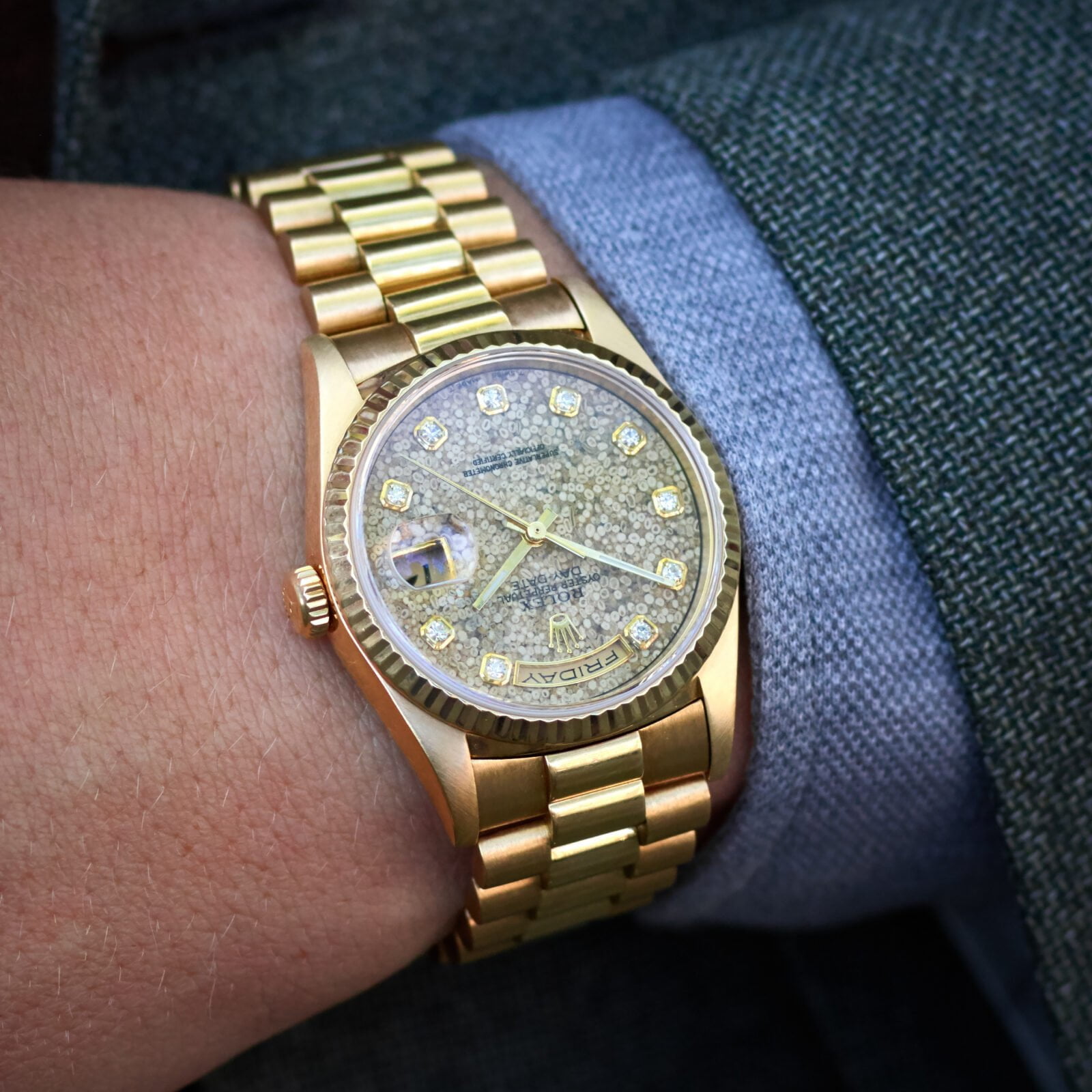 Rolex Day-Date 18238 'Fossil' - Amsterdam Vintage Watches