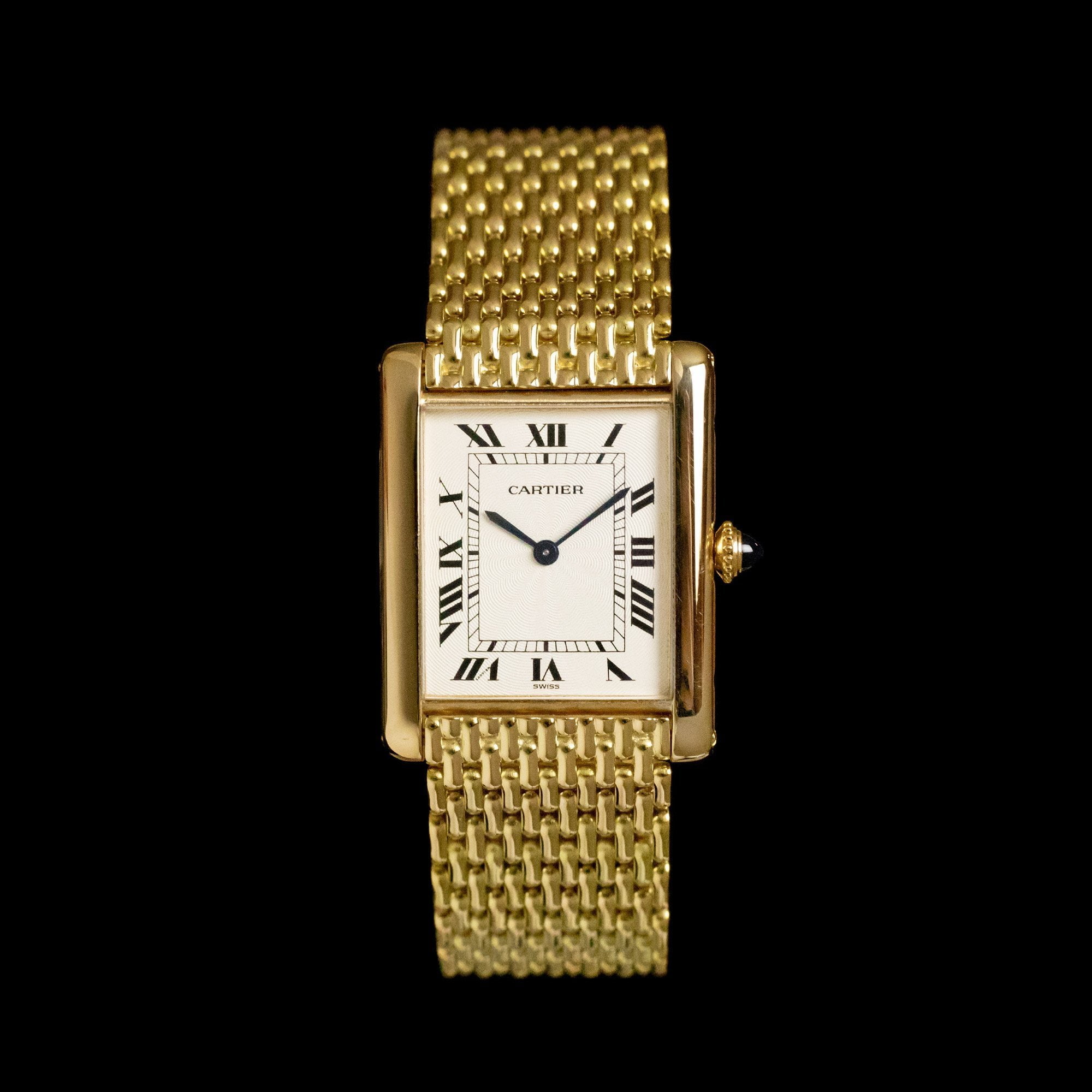 gold cartier tank watch price