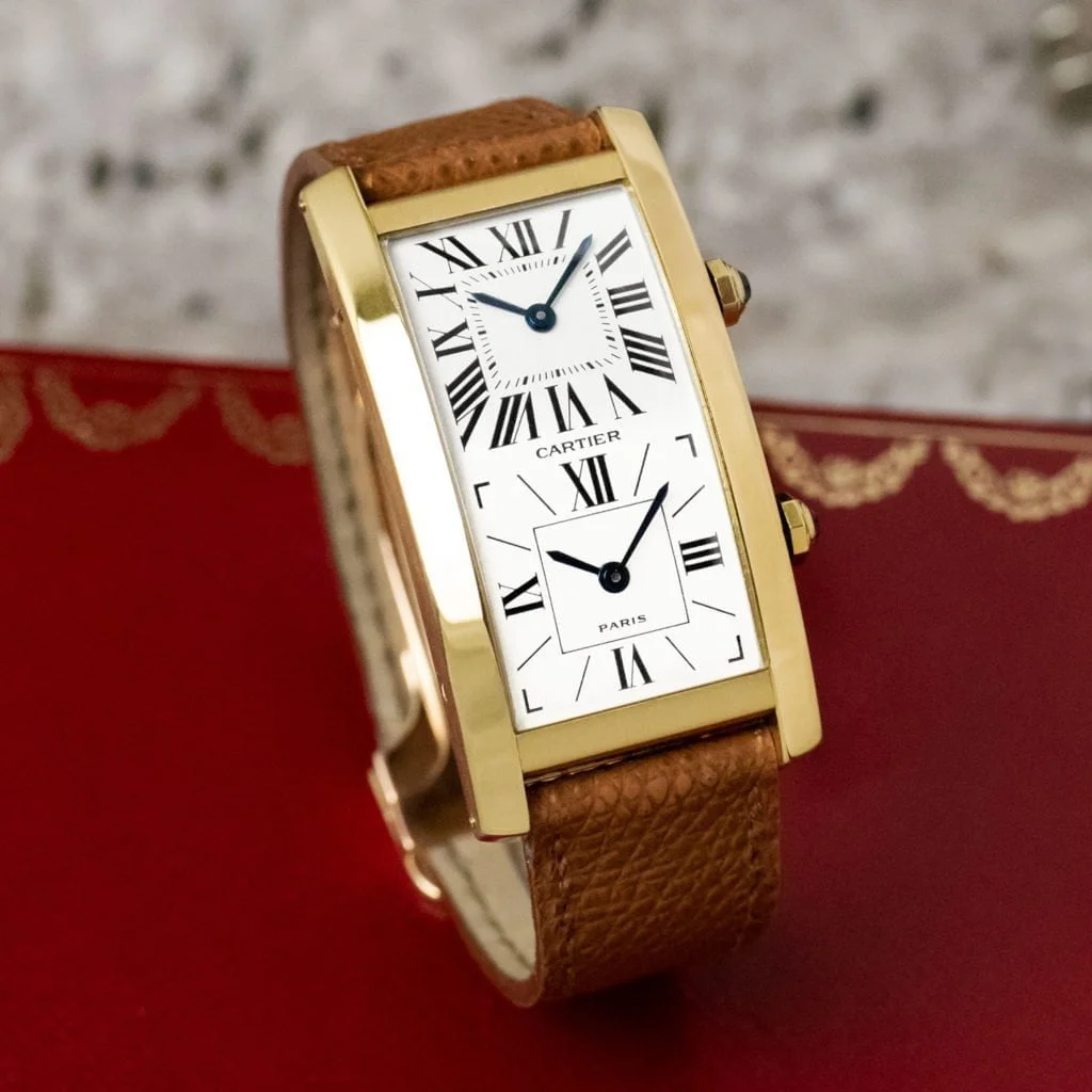 cartier dual time zone watch