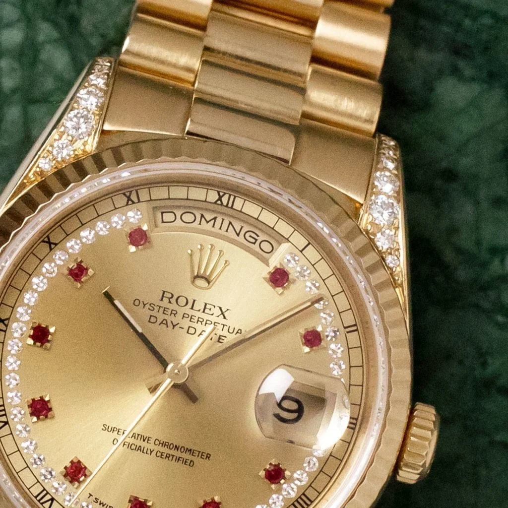 Rolex Day-Date 18338 'String Ruby' - Amsterdam Vintage Watches