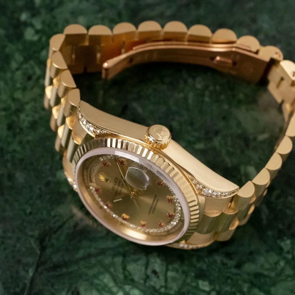 Rolex Day-Date 18338 'String Ruby' - Amsterdam Vintage Watches