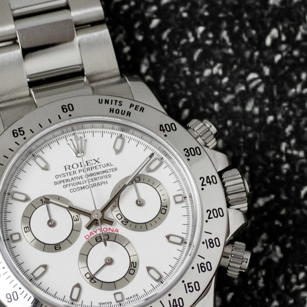 Rolex daytona slim on sale hands