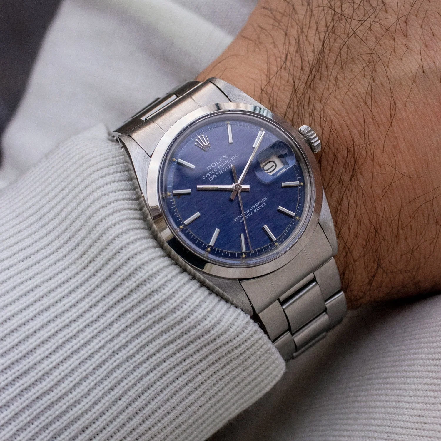 Rolex blue mosaic dial sale