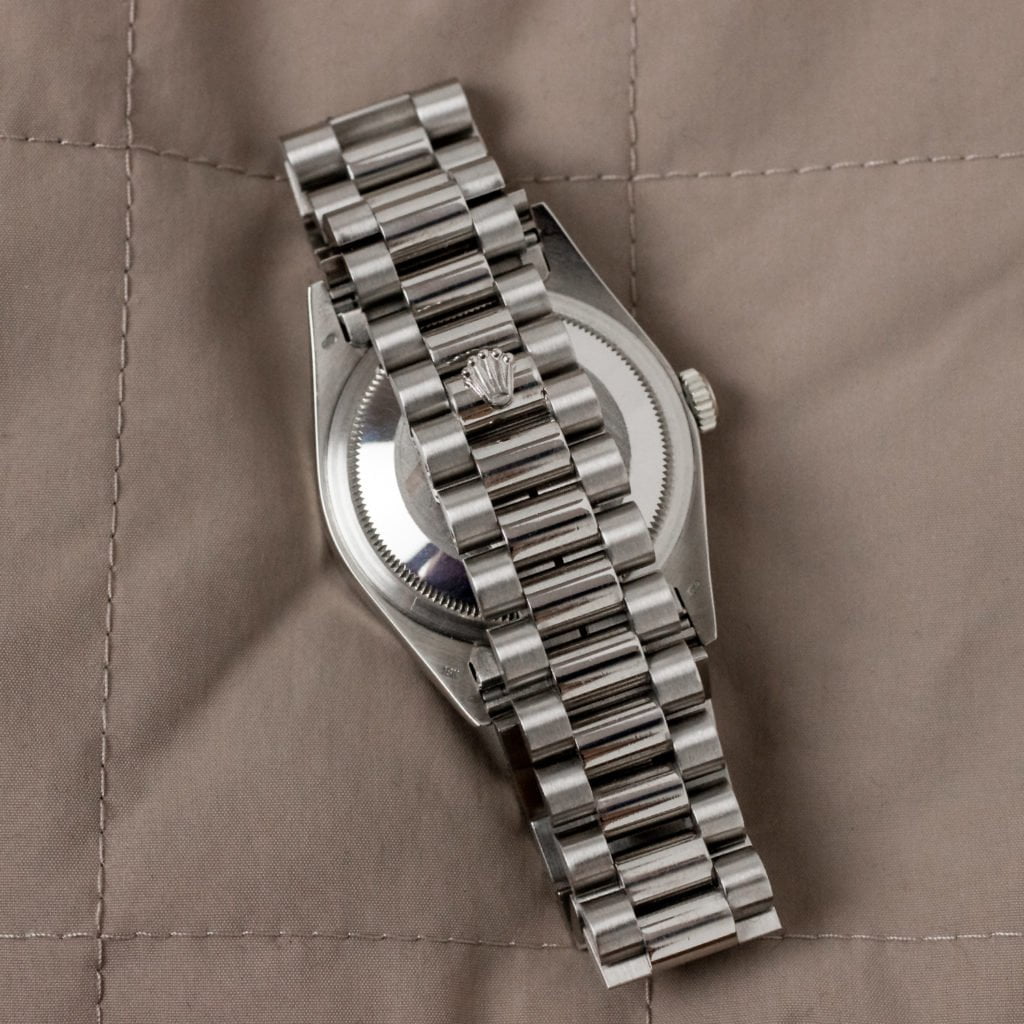 チョコです。 Rolex Day-Date 18349 'Vignette Diamonds' - Amsterdam Vintage Watches