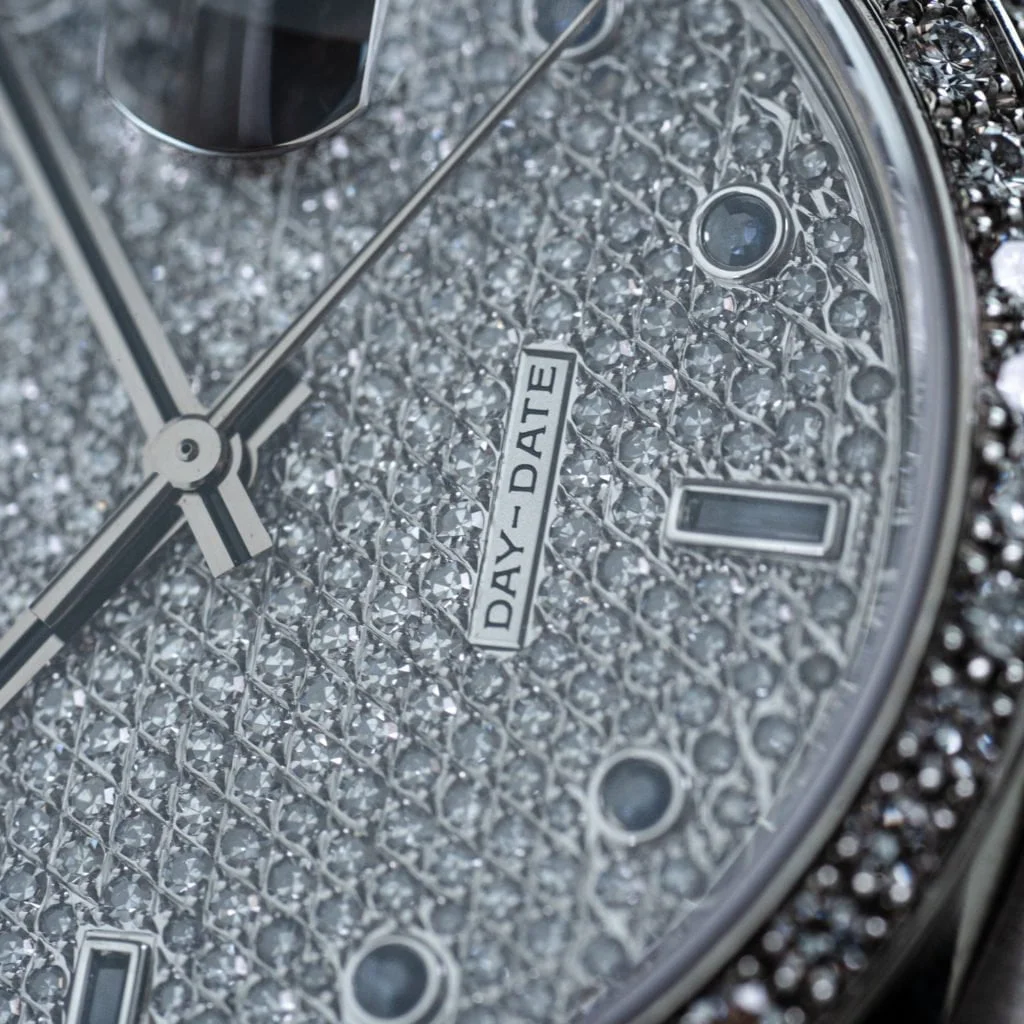 Rolex Day-Date 18389 'Saphires & Diamonds' - Amsterdam Vintage Watches