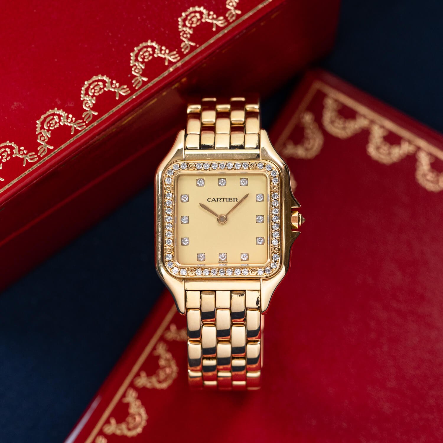Cartier　vintage Vintage Cartier 20.5mm x 28mm 18K Yellow Gold Mechanical
