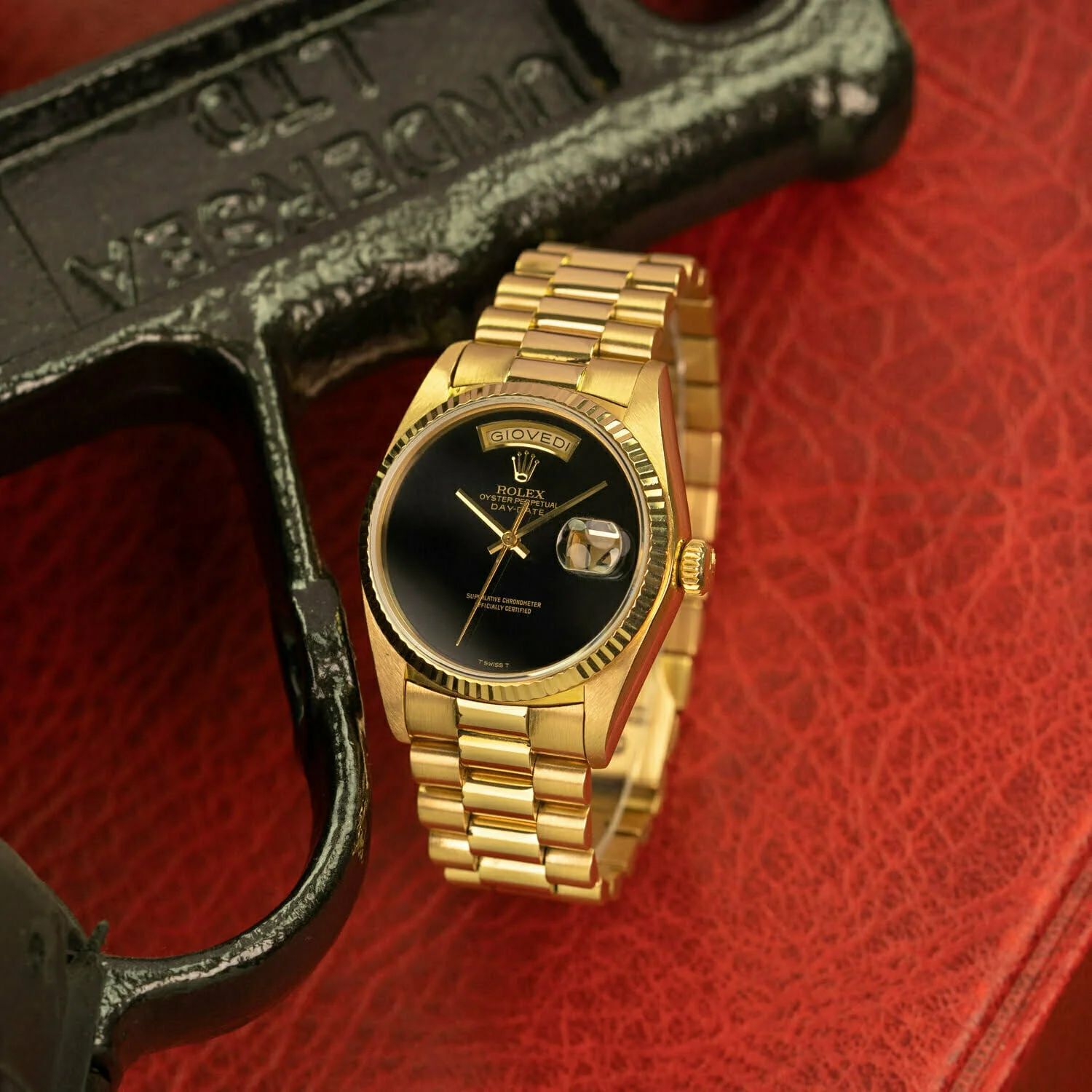 Cadran Onyx Noir Pour Rolex Day-Date 18038/18238 - Neuf Sans étiquette