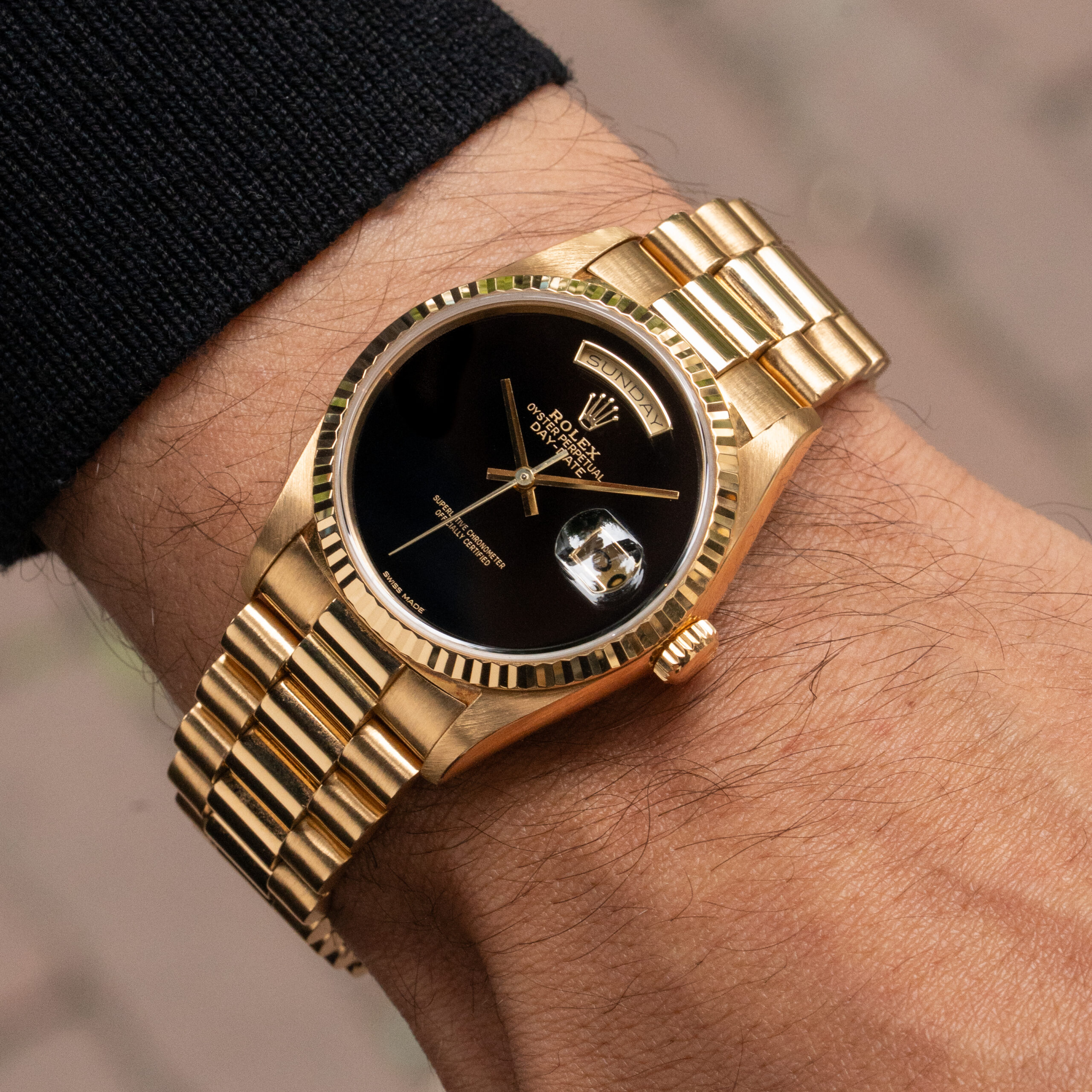 Rolex Day-Date 18238 'Onyx' - Amsterdam Vintage Watches